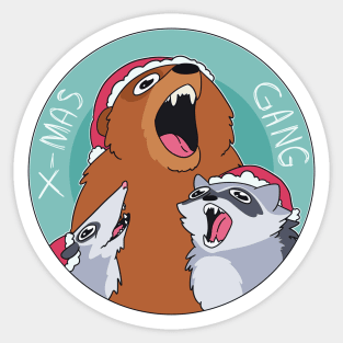 x-mas trash gang Sticker